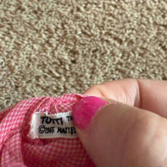 Vintage 1965 Tutti Doll Outfits Original Barbie Red and White Rare - Picture 3 of 4